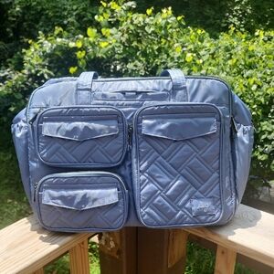 Lug Quilted Puddle Jumper Duffel Bag in Blue